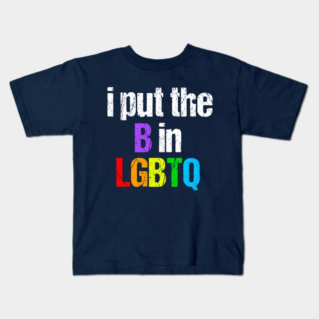 Funny Bisexual LGBTQ Kids T-Shirt by epiclovedesigns